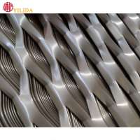 decorative powder coated aluminium expanded metal for cladding wall