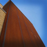 Outdoor decoration metal cladding systems corten steel wall panels